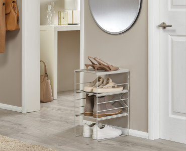 Level Plus Adjustable Shoe Rack Single Fackelmann Housewares